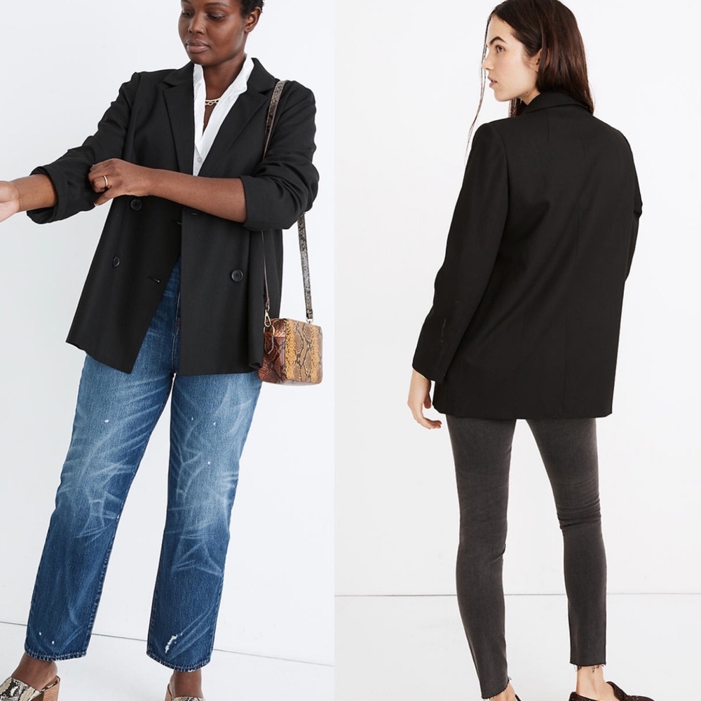 Madewell Caldwell Double-breasted Blazer L
